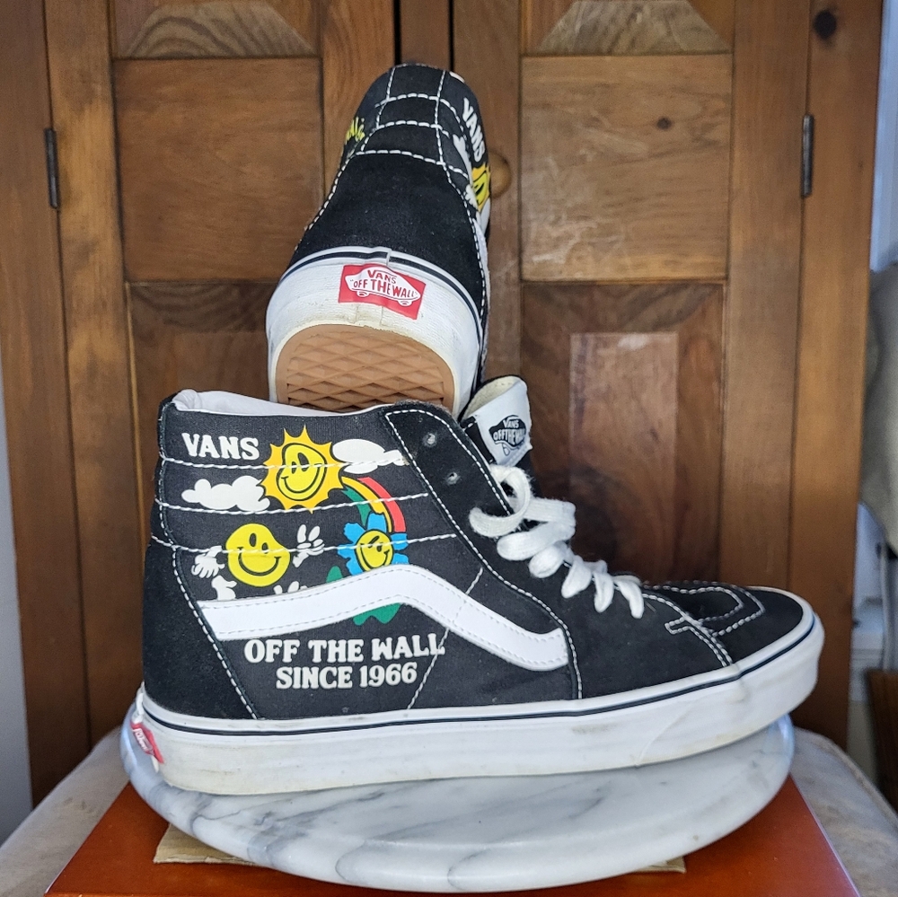 Vans Mens Black High-Top Sneakers - Picture 7 of 15